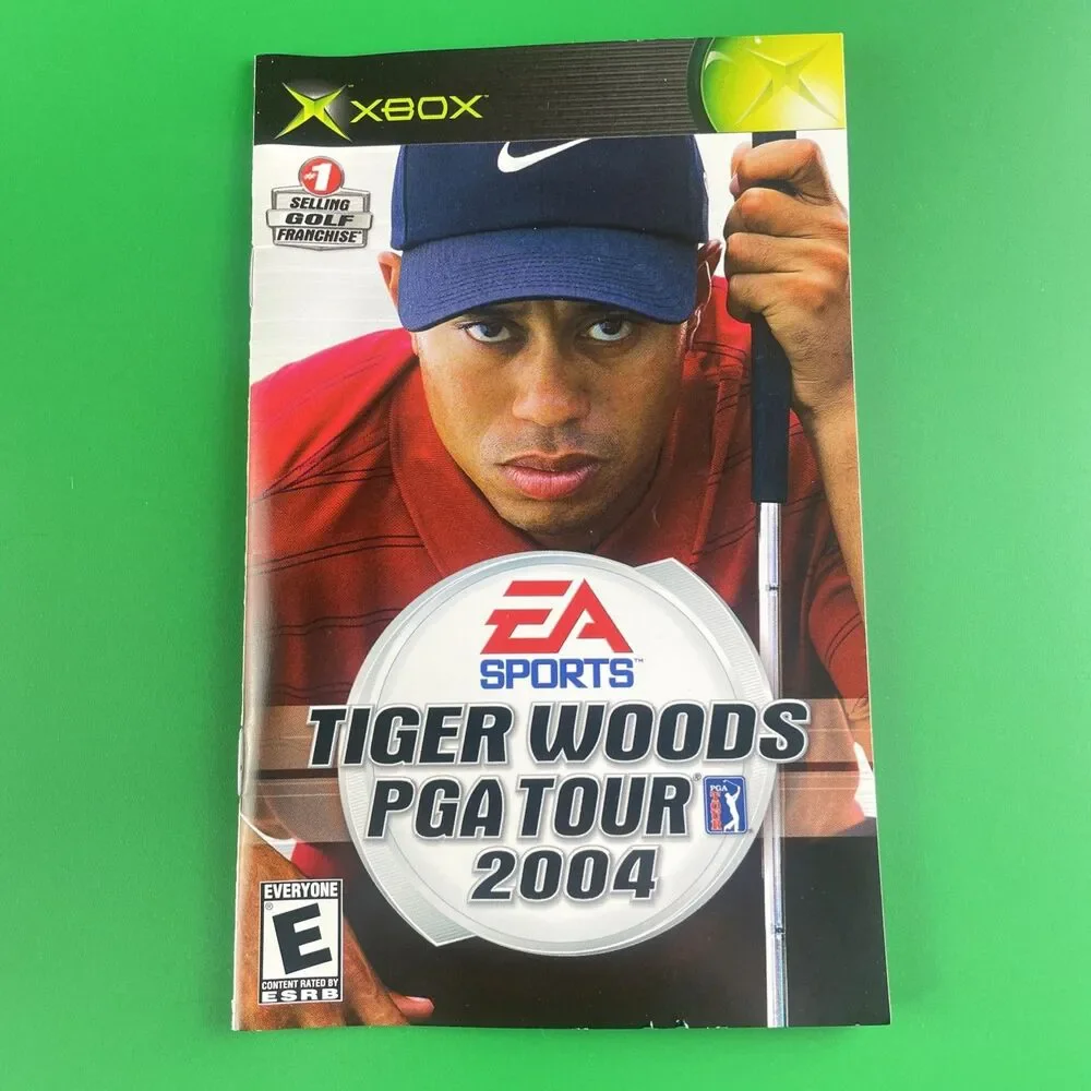 Tiger Woods PGA Tour Video Game Lot (Microsoft Xbox) 07 2005 2004 Complete CIB